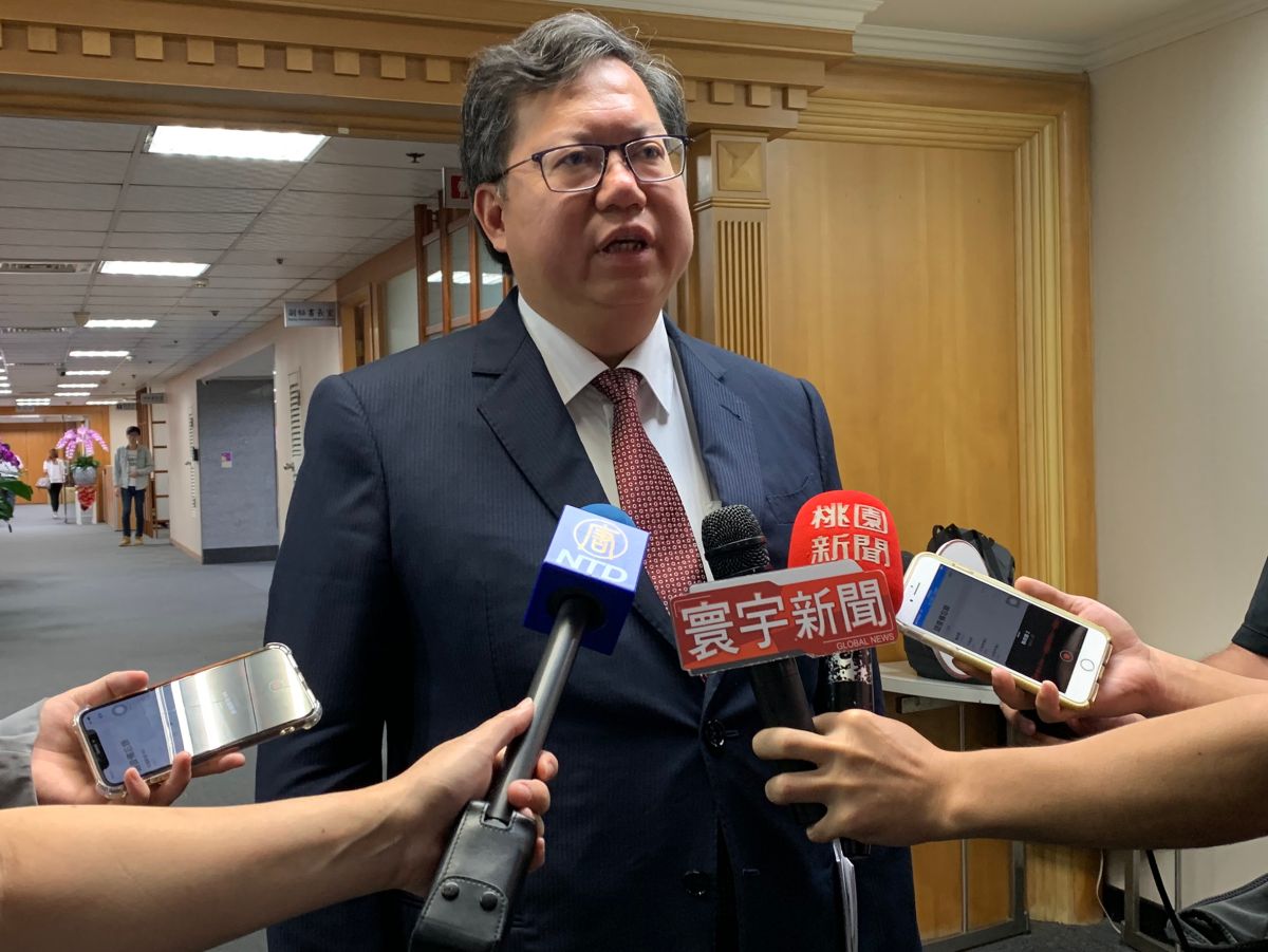 ▲鄭文燦說，「人事預算、基本需求不會降，降的是業務、資本門的預算」。（圖／桃園市政府提供）