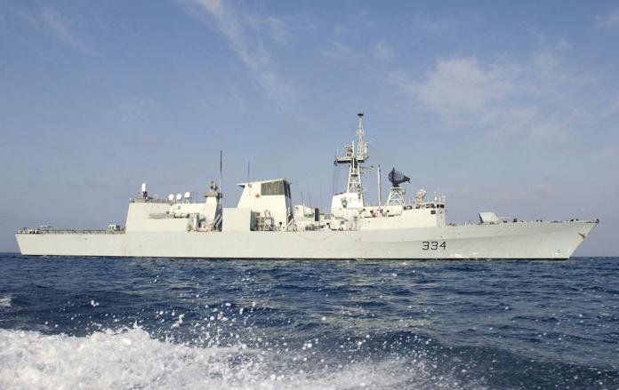 ▲加拿大巡防艦「里賈納號」（HMCS Regina FFH-334）。（圖／加拿大國防部）