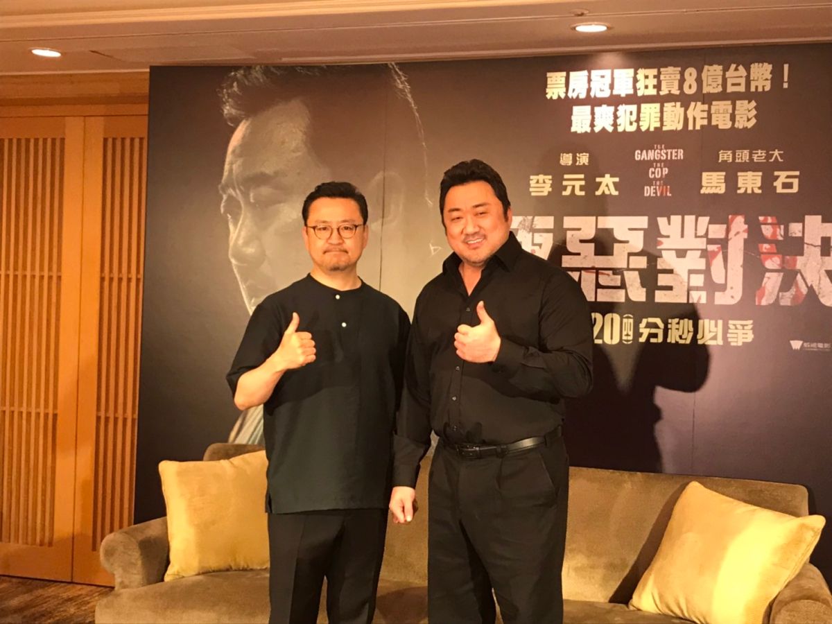 ▲電影《極惡對決》導演李元太、馬東石來台宣傳。（圖／記者徐郁雯攝，2019.06.19）