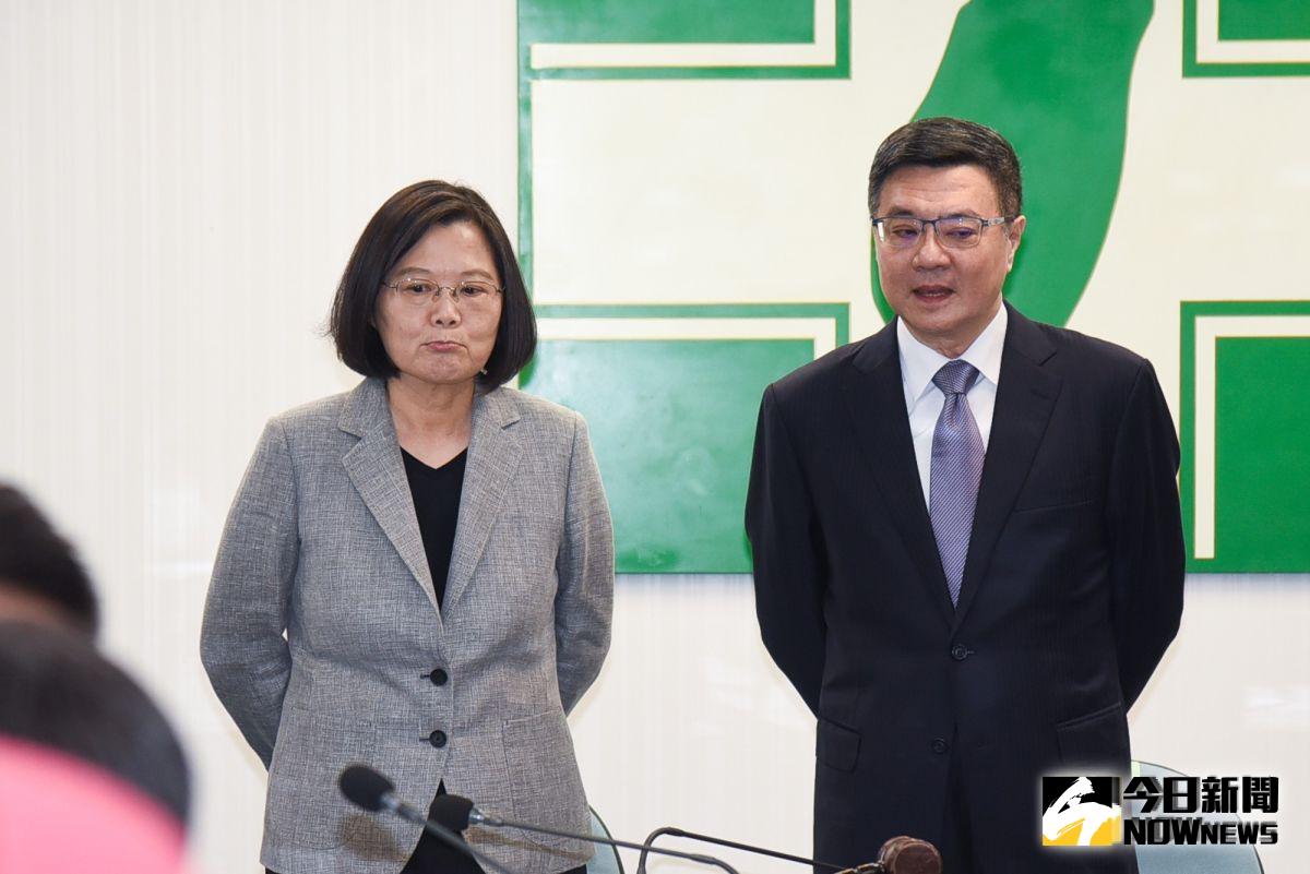 總統蔡英文、卓榮泰出席民進黨中常會。（圖／記者陳明安攝，2019.06.19）