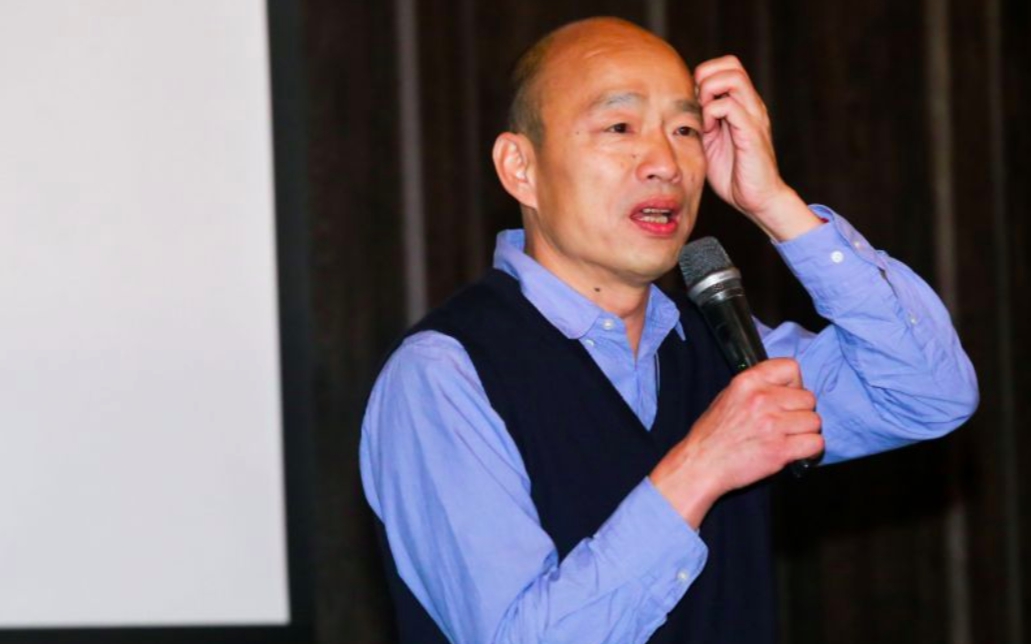 ▲高雄市長韓國瑜昨出席優秀學生授獎典禮時，遭國三生嗆「選總統很可笑」。（圖／Ｎownews資料照片）