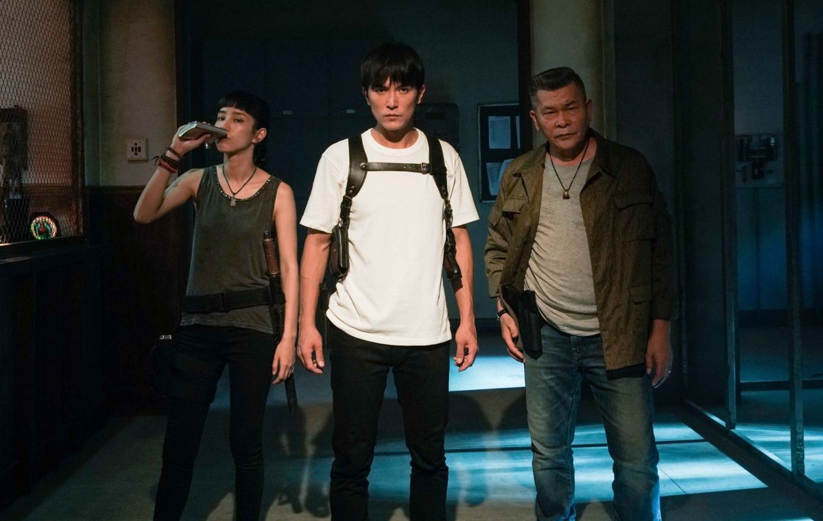 ▲《第九分局》抓鬼小隊邱澤（中）、澎恰恰、溫貞菱。（圖／甲上）