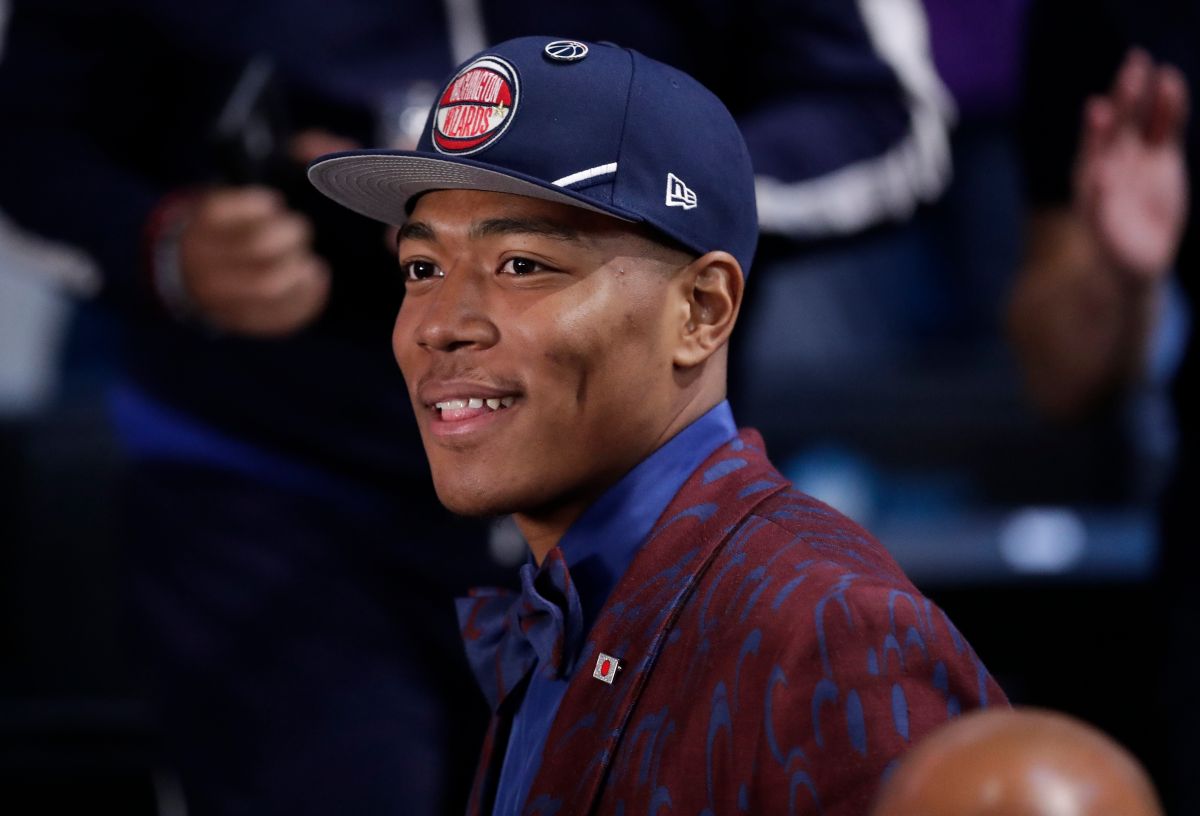 ▲日非混血的八村壘成為第1個在選秀會中被選中的日本球員。（圖／美聯社／達志影像）