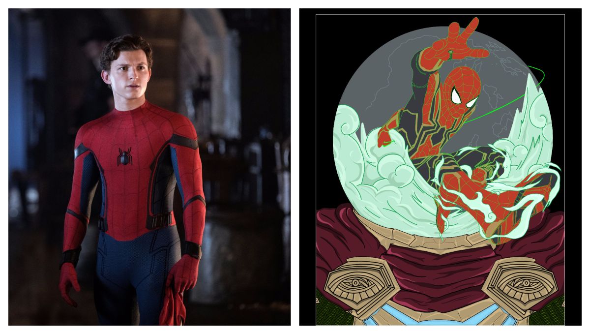 ▲台粉耗時300小時手繪《蜘蛛人》。（圖／索尼影業）