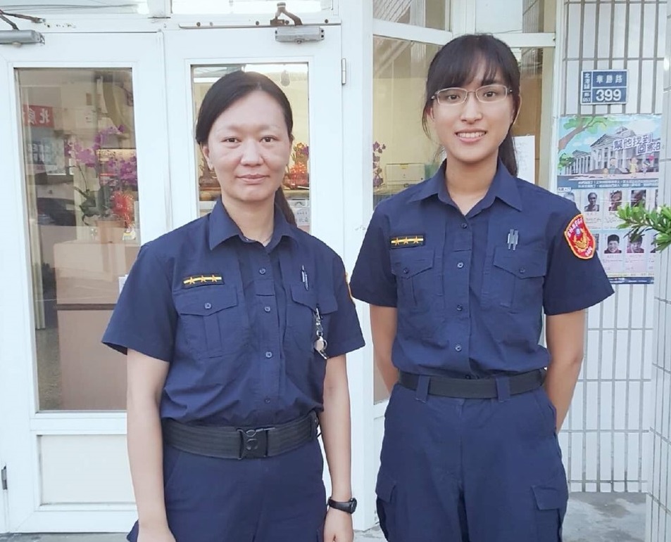 ▲2位甜心女警李玉冠、陳曉玟。（圖／記者蘇榮泉攝，2019.06.22）