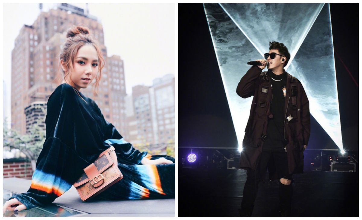 ▲鄧紫棋（左）獨扛海選壓力大，項潘瑋柏哭訴求助。（圖／翻攝微博）