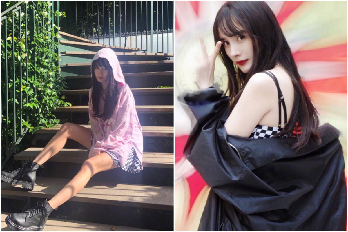 ▲楊冪難得穿衣性感。（圖／翻攝微博）
