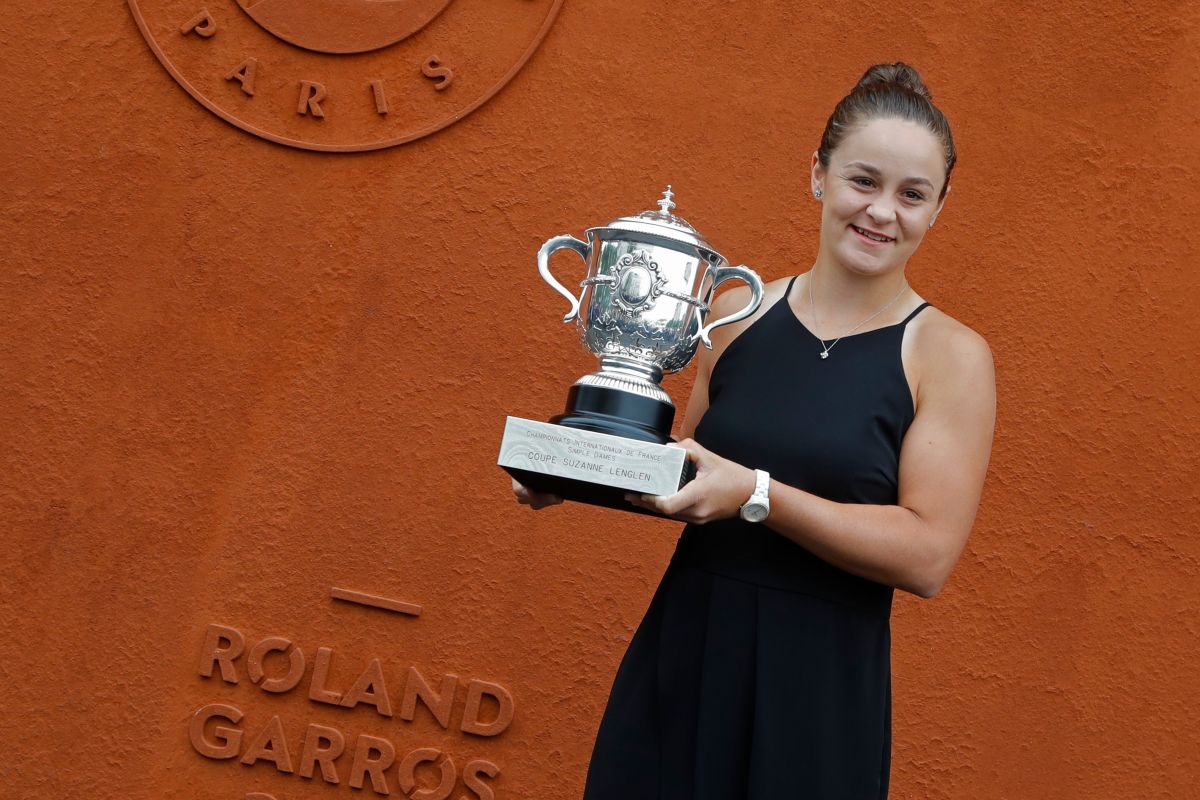 澳洲女將Ashleigh Barty成為世界球后。（圖／美聯社／達志影像）