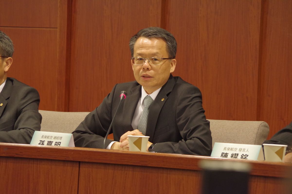 ▲面對第四季，長榮航空總經理孫嘉明認為「審慎樂觀」，在關稅影響下，AI伺服器需求仍然強勁。（資料照片／記者陳致宇攝）