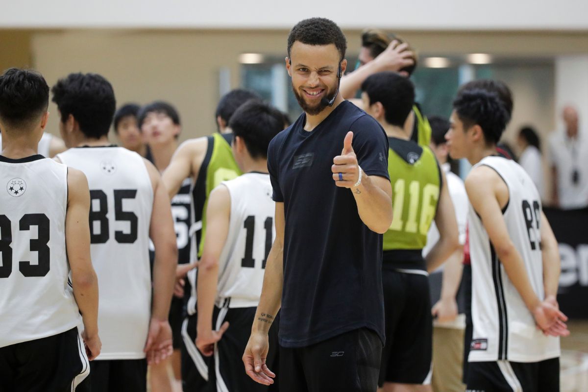 ▲勇士球星Stephen Curry赴日參加活動。（圖／美聯社／達志影像）