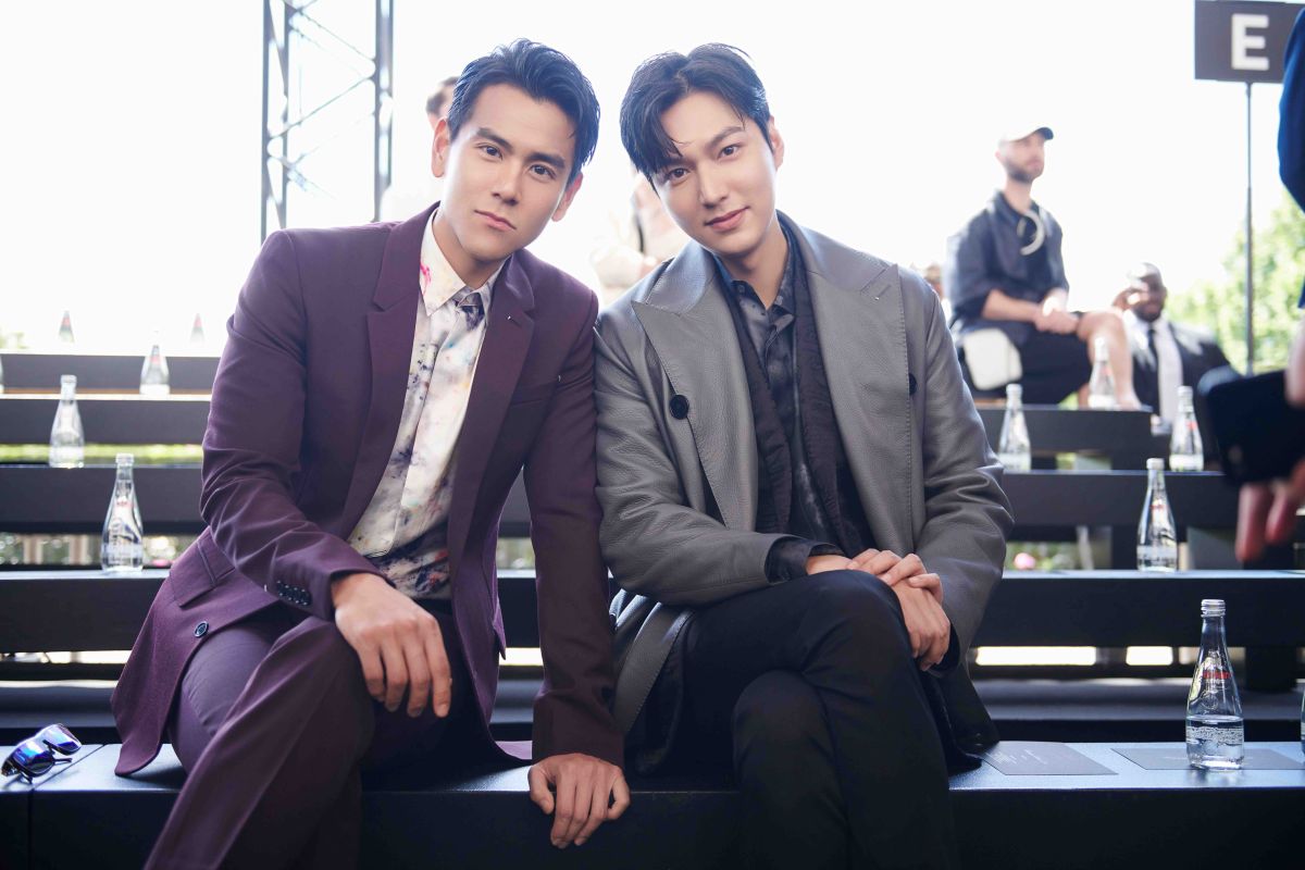 ▲彭于晏與李敏鎬出席 Berluti 2020 夏季時裝秀。（圖／Berluti提供）