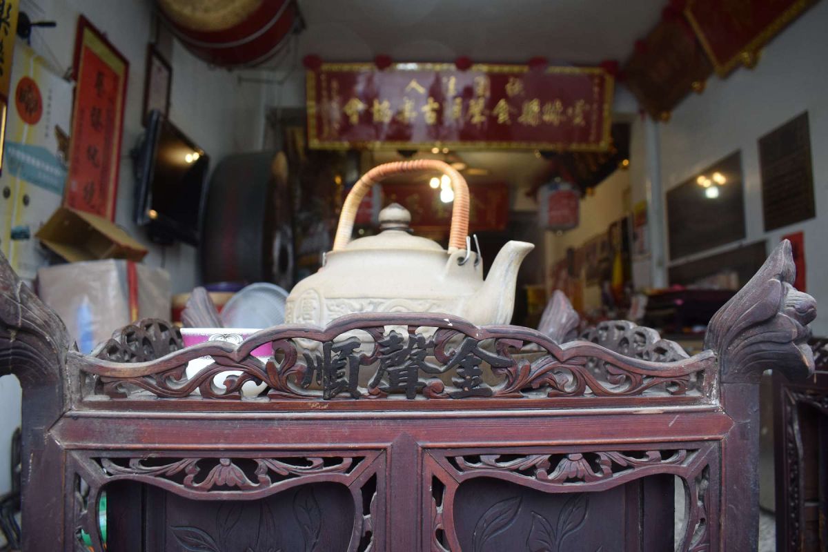 ▲茶擔有金聲順字樣。（圖／記者洪佳伶攝，2019.06.15）