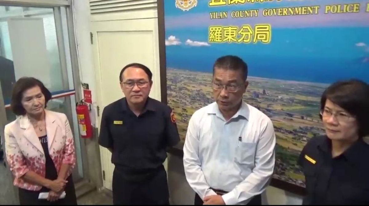 ▲黑衣人當著警察面毆打運匠，內政部長徐國勇相當重視，今（24）日下午特地前來宜蘭視察，並表達「如果這些特種營業人員不能讓民眾安居，政府就不讓你樂業」的強硬態度。（圖／記者李清貴翻攝,2019.06.24)