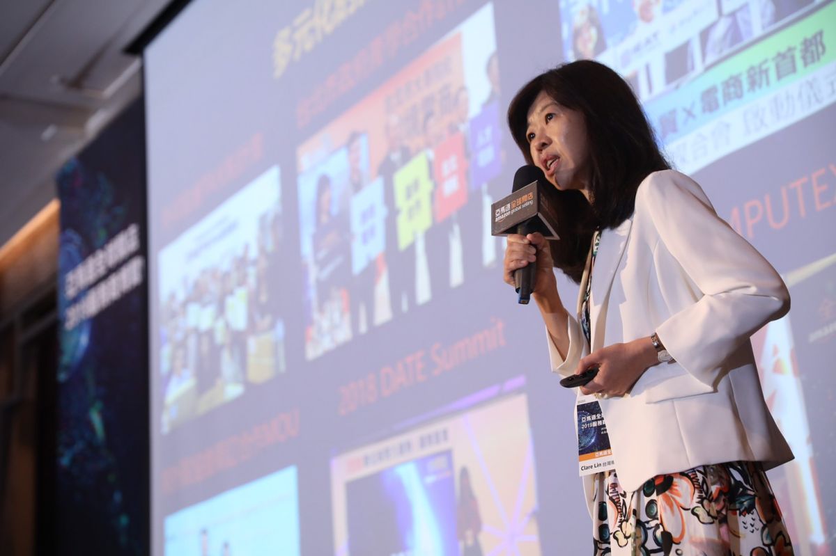 ▲亞馬遜全球開店台灣總經理 林惠君分享亞馬遜跨境電商戰略與佈局。（圖／台灣亞馬遜提供）