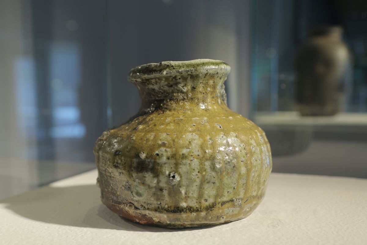 ▲美國陶藝家夏沂汾的作品《片刻》。（圖／記者蔡琇惠攝，2019.06.26）