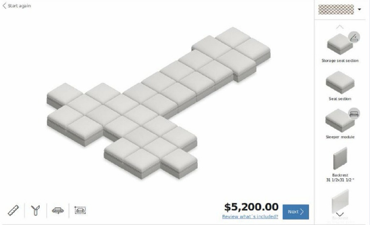 ▲IKEA官方網站推出讓網友自行設計沙發的服務，而網友的設計讓大家看了不禁會心一笑。（圖／翻攝自推特）