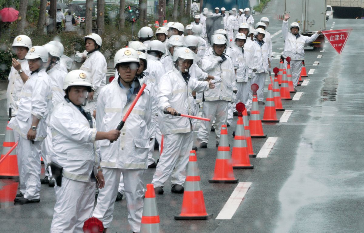 G20大阪峰會將登場，日本警方加強警備工作。（圖／美聯社／達志影像）