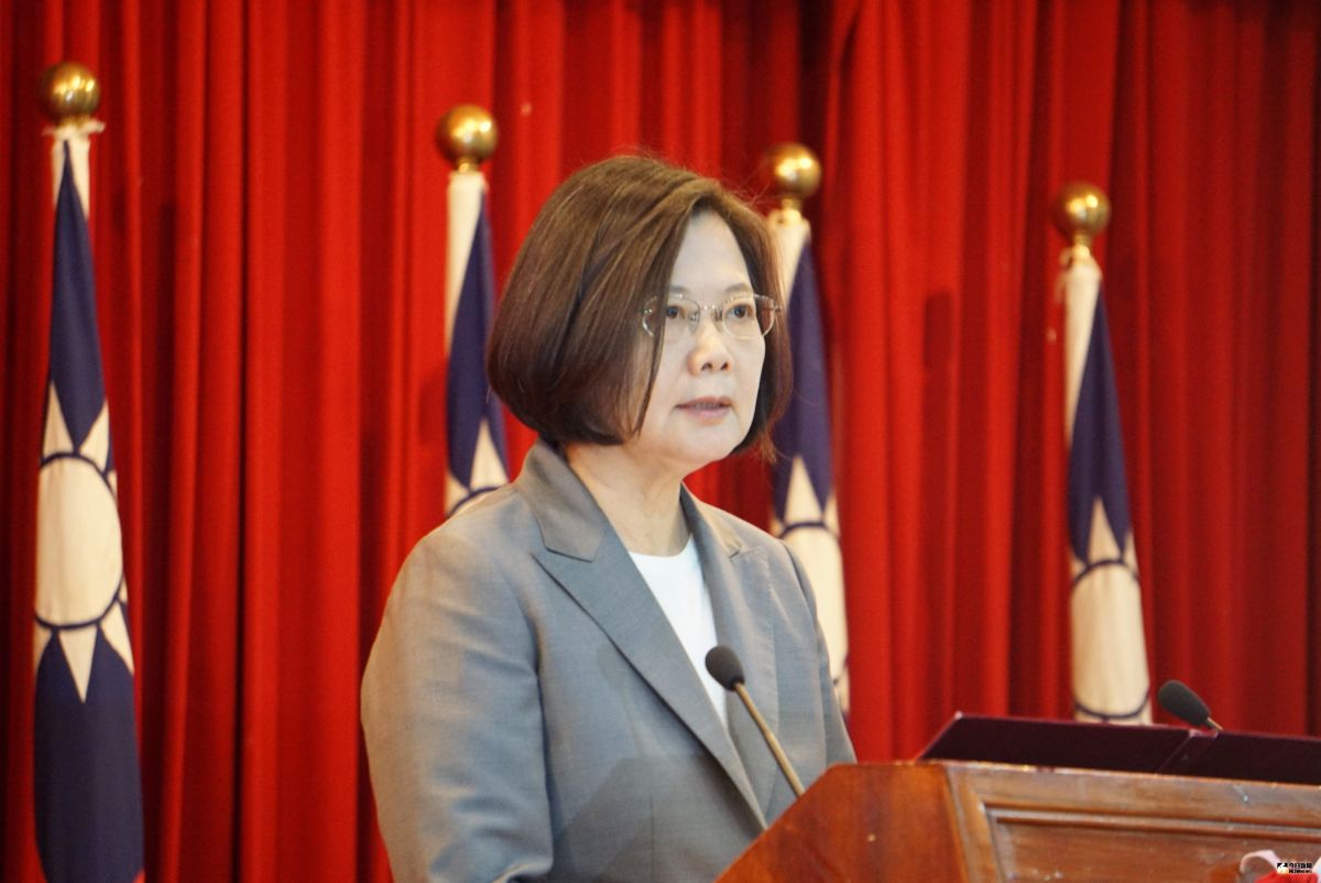 ▲總統蔡英文27日出席「中華民國108年下半年陸海空軍將官晉任布達暨授階典禮」。（圖／記者呂炯昌攝, 2019.6.27）