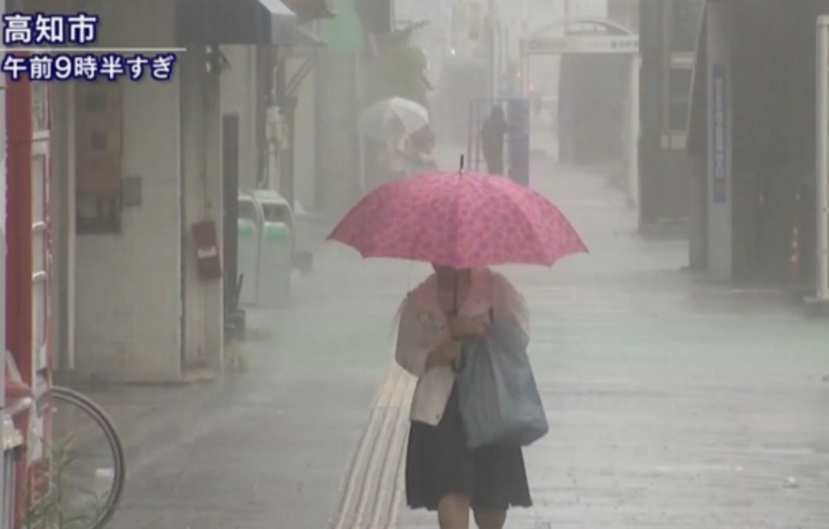 ▲「令和」1號颱風橫掃日本，G20大阪峰會交通恐受到影響。（圖／翻攝ANN NEWS）