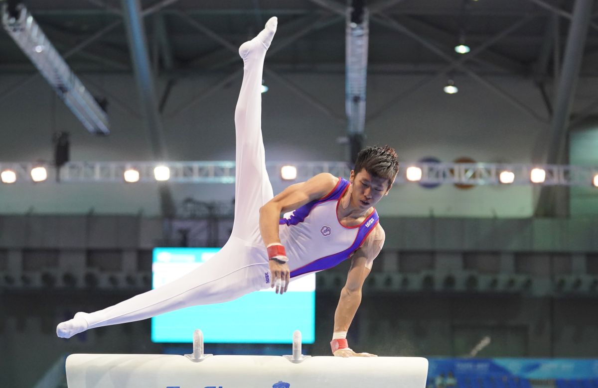 ▲2017臺北世大運_體操鞍馬李智凱奪金。（大專題總提供）