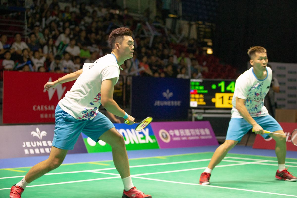 ▲「2019婕斯盃全明星羽球對抗賽」我國男雙組合「麟洋配」王齊麟（左）／李洋。（圖／主辦單位提供）
