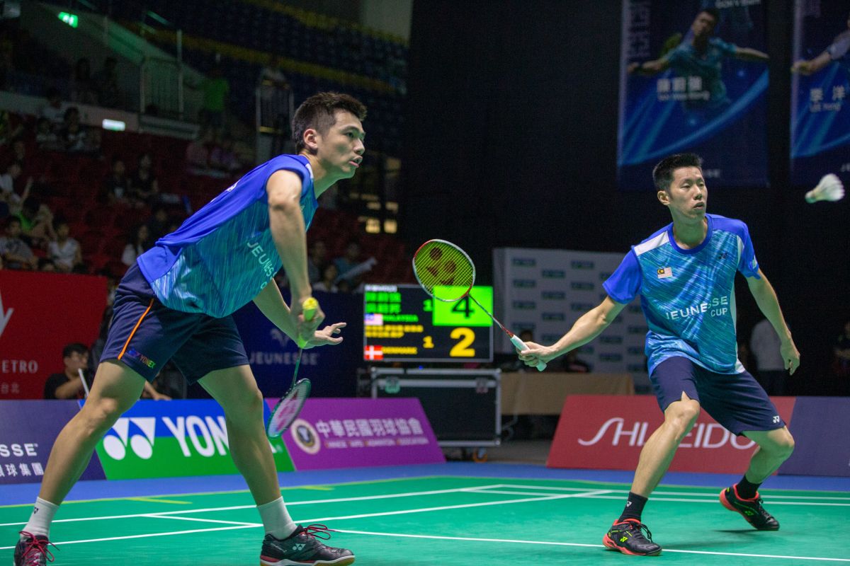 ▲「2019婕斯盃全明星羽球對抗賽」馬來西亞「雙蔚」吳蔚昇／陳蔚強。（圖／大會提供）
