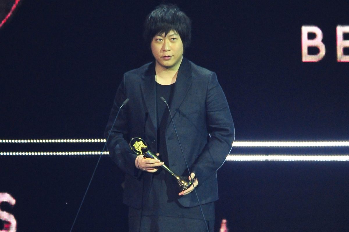 ▲最佳作詞人獎由李宗盛拿下，五月天阿信代恩師領獎。（圖／台視）