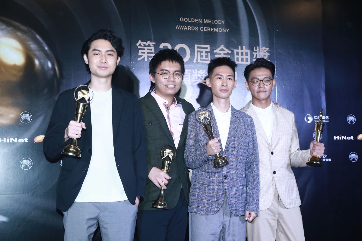 ▲椅子樂團獲得最佳演唱組合獎。（圖／影像中心攝 , 2019.06.29）