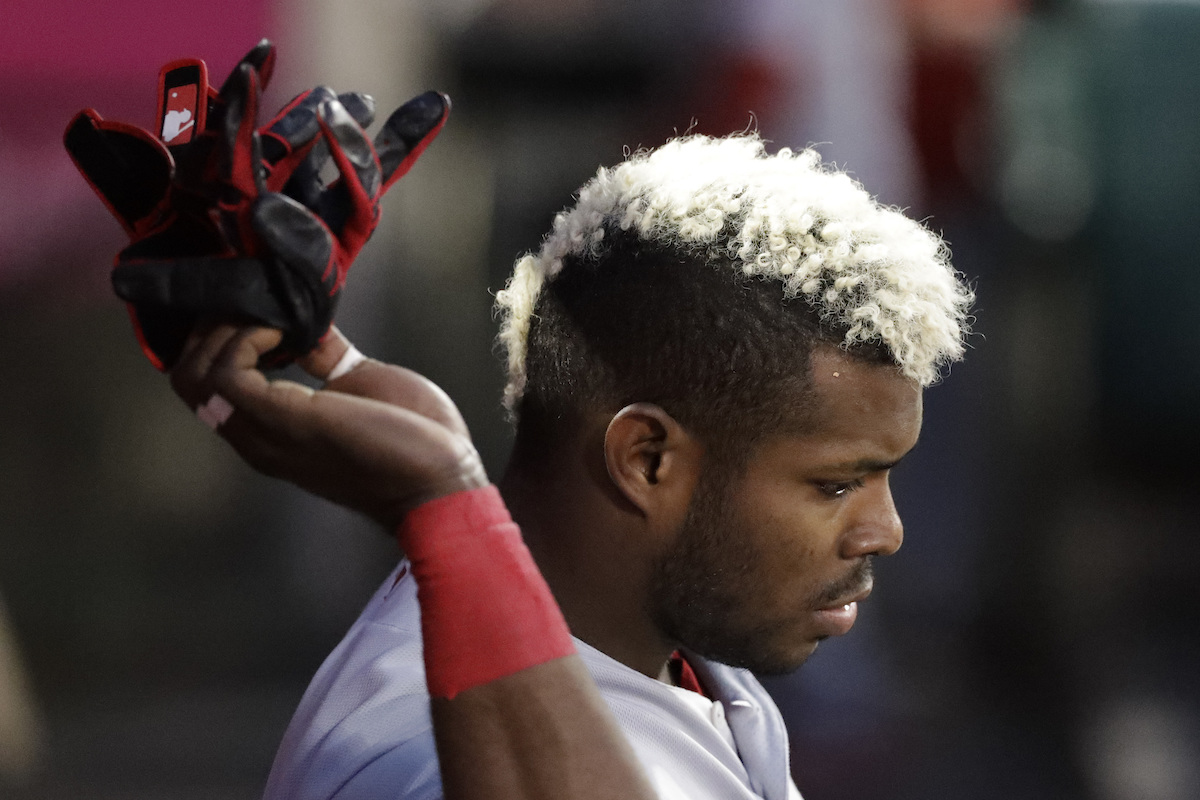 紅人隊Yasiel Puig。（圖／美聯社／達志影像）