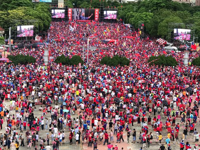 高雄市長韓國瑜30日在新竹縣舉行造勢大會。（圖 / 記者常似虎攝，2019.06.30）