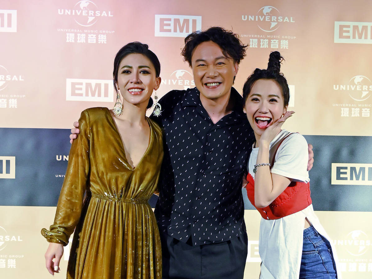 ▲艾怡良、陳奕迅、Lulu一起參與金曲慶功宴。（圖／環球音樂提供）