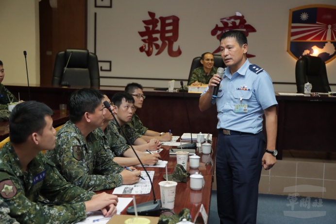 ▲ 國防部副參謀總長李廷盛中將26日前往金防部主持「國軍108年第2季網安會報暨網通安全巡迴講習」。（軍聞社記者林澤廷攝）