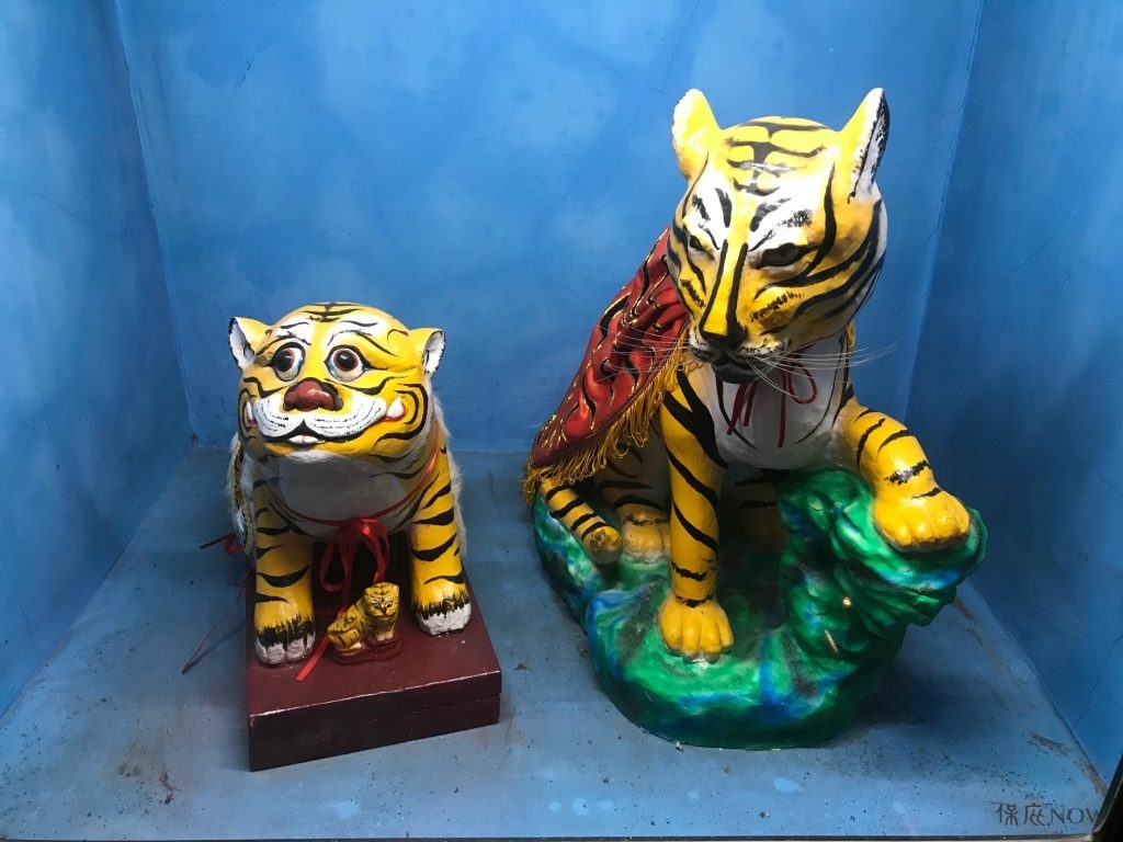 虎爺的台語發音近似「富有」。（圖／記者連宜方攝）