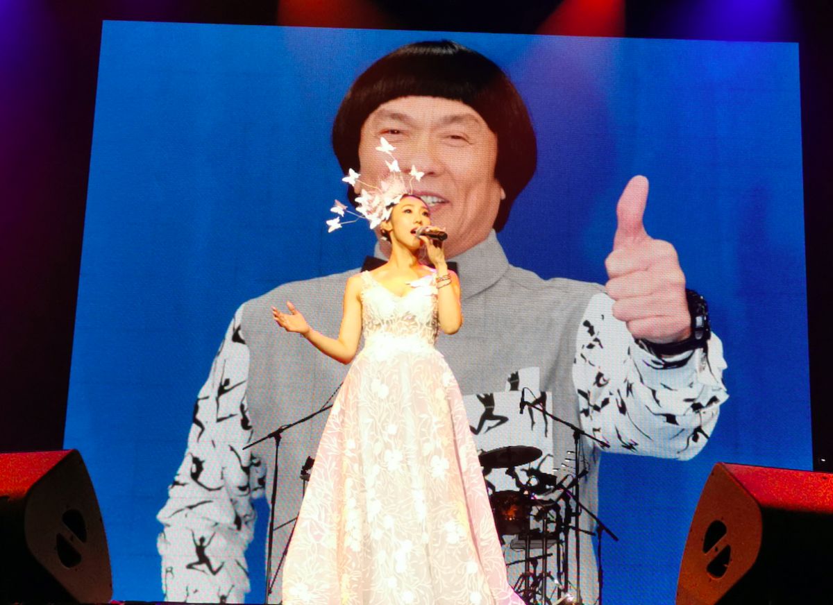 ▲謝金晶在馬來西亞開唱。（圖／豪記唱片提供）