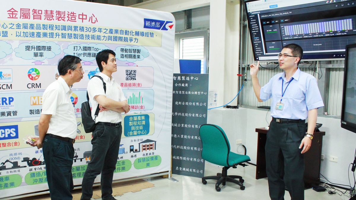 ▲金屬中心自建的「金屬扣件產業智慧製造示範產線」，導入扣件智慧服務雲。（圖／金屬中心提供）