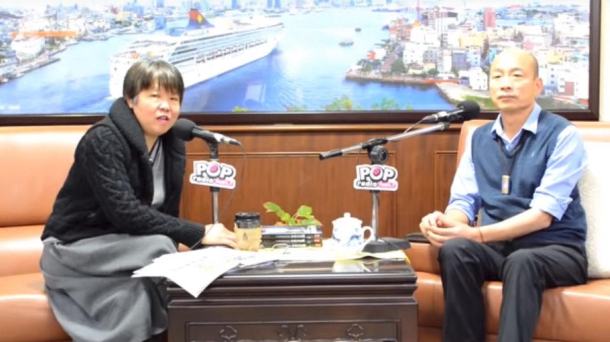 ▲名嘴黃光芹昨（ 1 ）日再爆料指國瑜曾說不考慮 2020 ，但接了旺中集團董事長蔡衍明的電話後決定選總統。韓國瑜則回應說，謝謝後就不再答覆了。(圖／ POP 搶先爆提供)