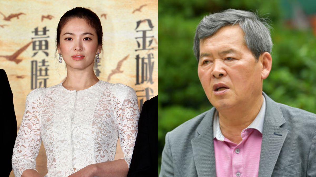 ▲宋仲基父親（右圖）傳因失去兒媳宋慧喬心情低落，已失聯數日。（圖／達志、韓網）