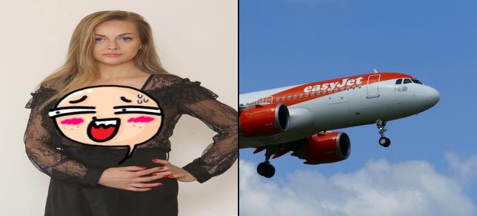 ▲英國 31 歲辣媽奧斯本（Harriet Osborne）
穿著太裸露被其他乘客抗議，最終被趕下飛機。（圖左／@ NetworkofnewsUK 推特、圖右／ PIXABAY ）