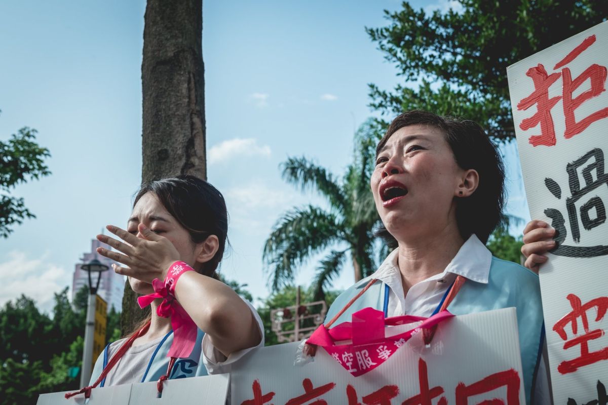 ▲罷工空姐寫信請願！總統府「罐頭回應」遭嗆：沒看見？（圖／臉書桃園市空服員職業工會）