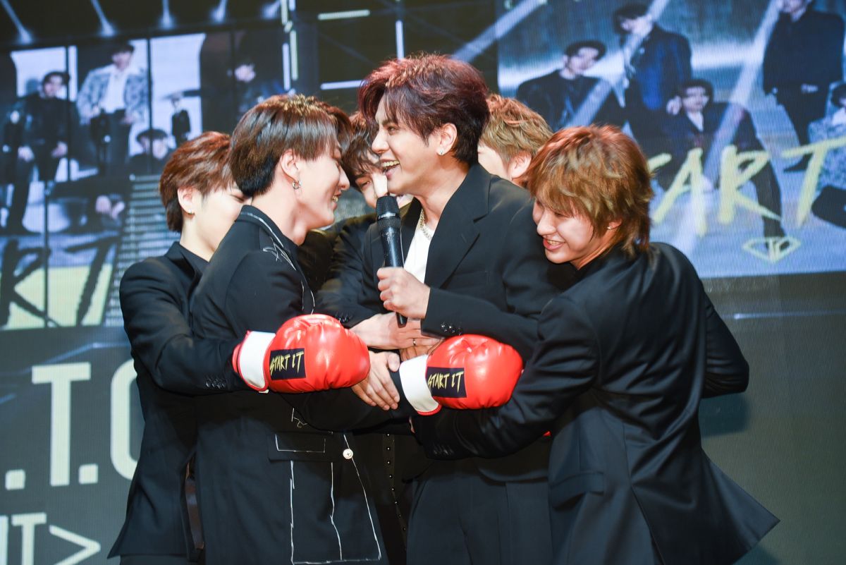 ▲C.T.O宣布將要舉辦專場演唱會，羅志祥到場打氣。（圖／記者陳明安攝, 2019.07.03）