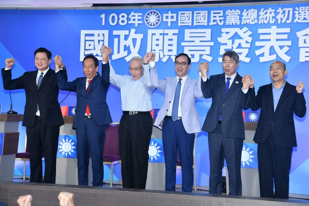 國民黨總統初選國政願景說明會最後一場在3日於台北登場。（圖 / 記者林柏年攝）