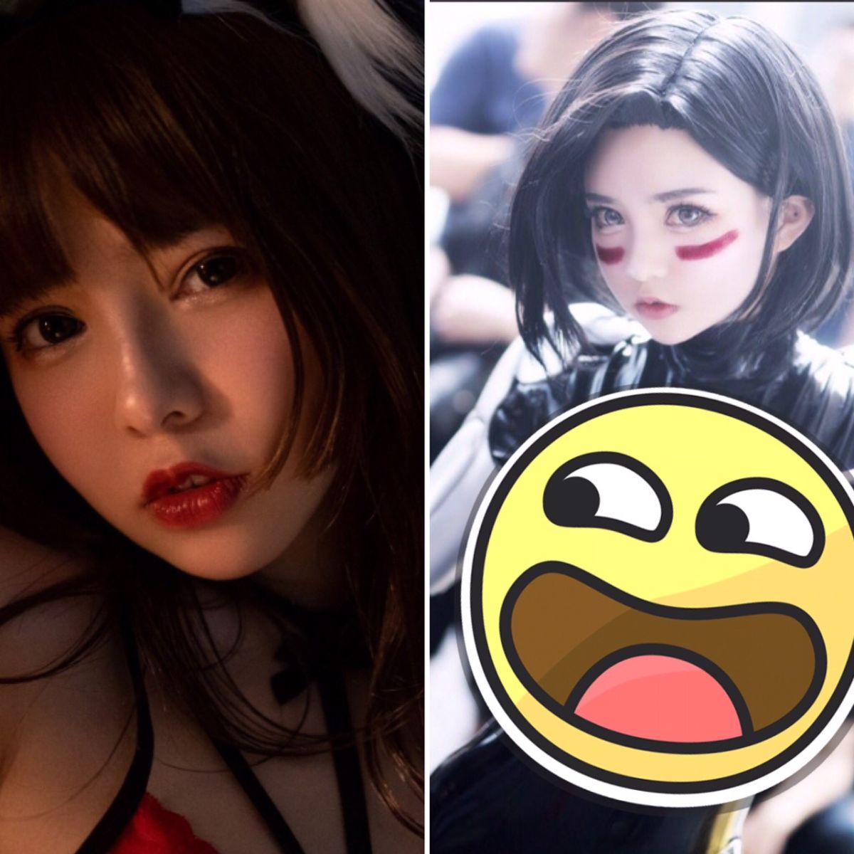 ▲知名女 Coser 「六二同學」於漫展扮演艾莉塔，照片曝光後，立馬引起網爆動。（合成圖／取自六二三同學推特）