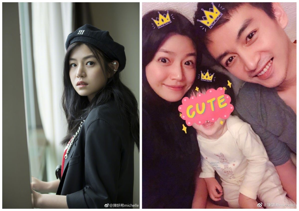 ▲陳妍希發文祝福老公陳曉生日，破除夫妻失和傳言。（圖／翻攝微博）