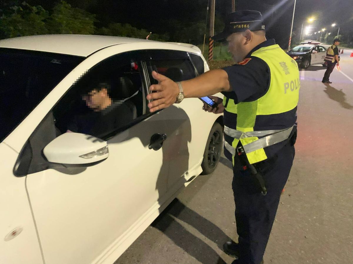 ▲金門縣警察局連續實施三天「酒駕大執法」，共計取締5案。（圖／金門縣警局提供）