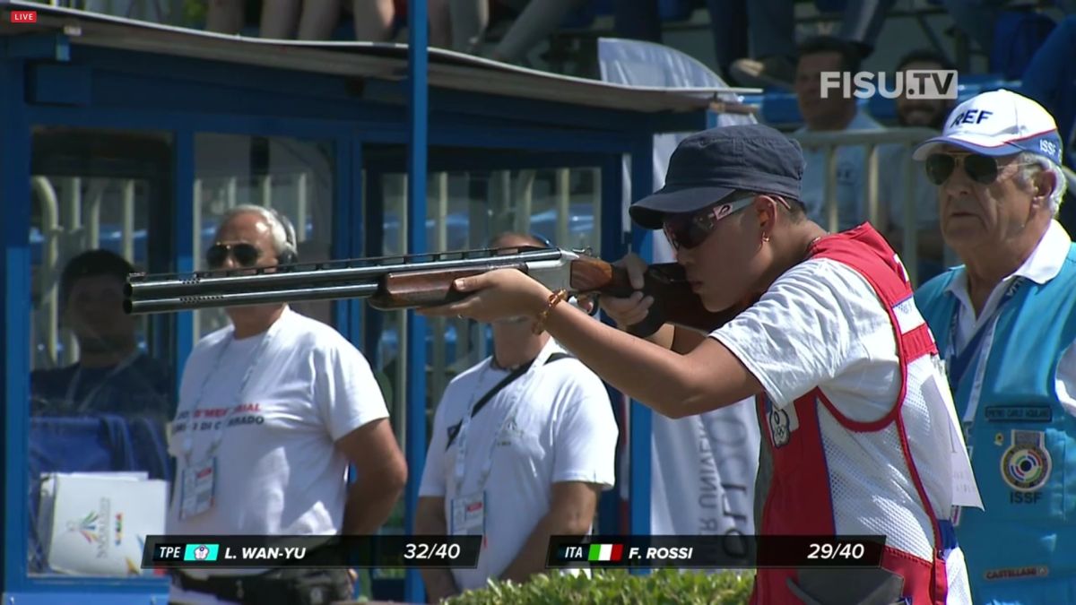 ▲2019拿坡里世大運，不定向飛靶女將劉宛渝奪金。（圖／取自網路）