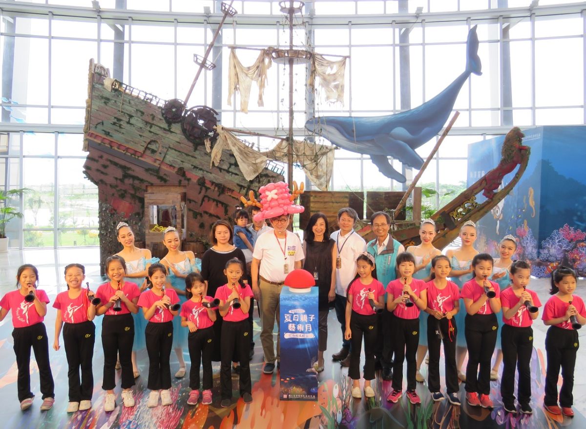 ▲國立故宮博物院黃永泰副院長與來賓一起啟動博物館大航家藝術月開幕儀式。（圖／記者陳惲朋攝 , 2019.07.06）