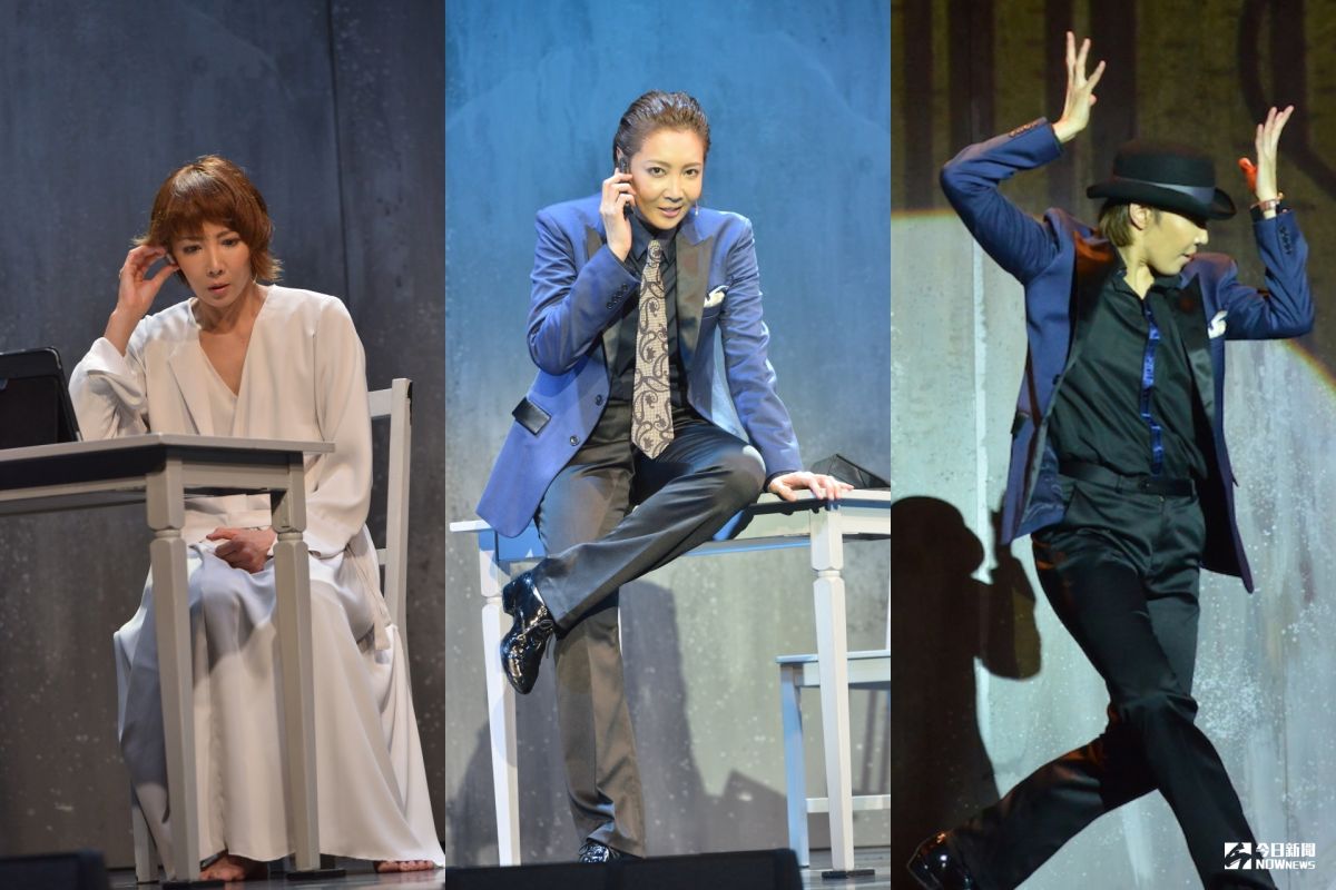 ▲柚希禮音音樂劇一人飾演三角色。（圖／雅慕斯娛樂）