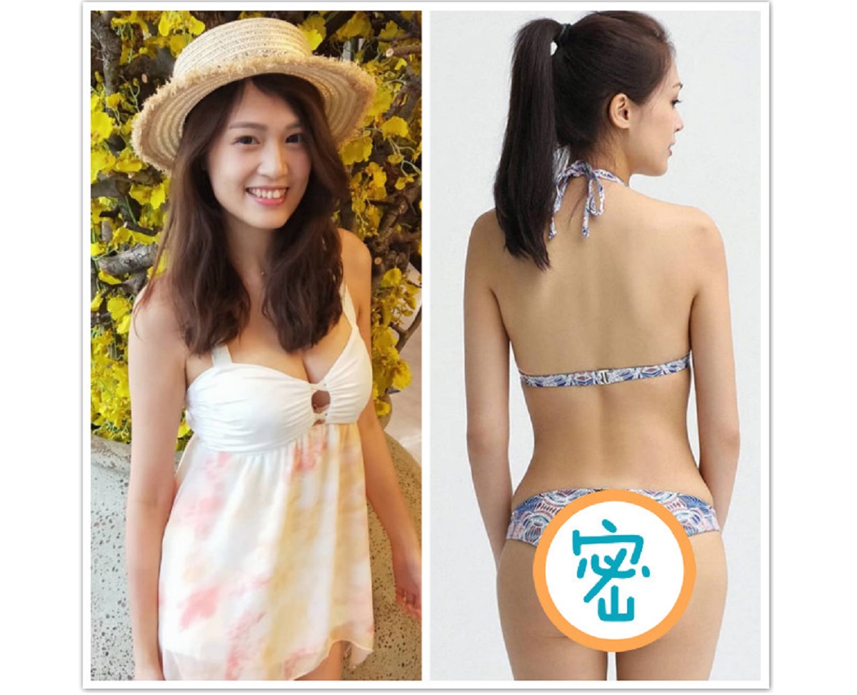 ▲還記得她？前職棒啦啦隊正妹解放「美背豪乳」，眾人看暈。（圖／取自阿丹IG）