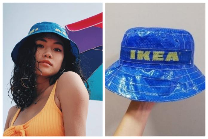 ▲日前推特上瘋傳一頂「IKEA 漁夫帽」，事後證實是官方推出的限量產品，早早被搶扣一空，如今在購物網站上的價格更是被炒作翻了 10 倍！（合成圖／翻攝自 IG）