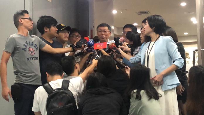 ▲台北市長柯文哲接受媒體訪問。（圖／丁上程攝, 2019.7.9）